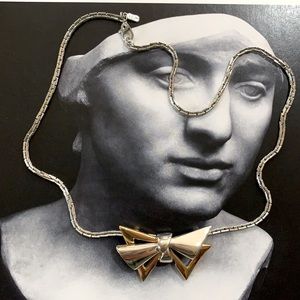 Vintage rare Monet Bow Necklace